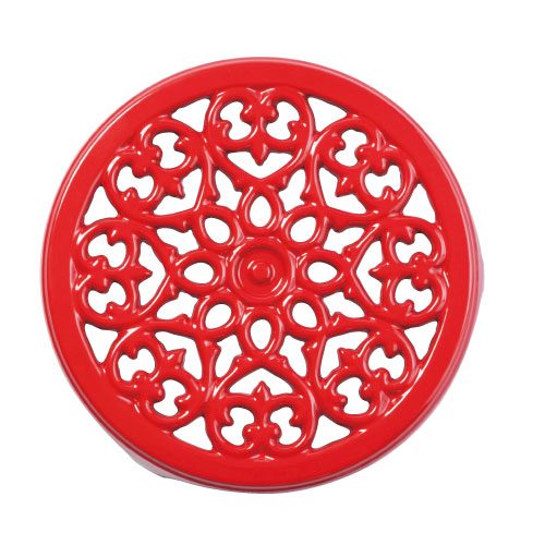 お買得限定品☆夏売れ筋 【ラスト】staub トリベット lily チェリー 